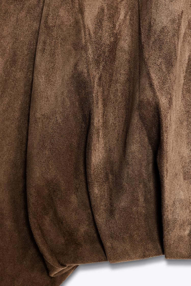BROWN SUEDE BOMBER JACKET
