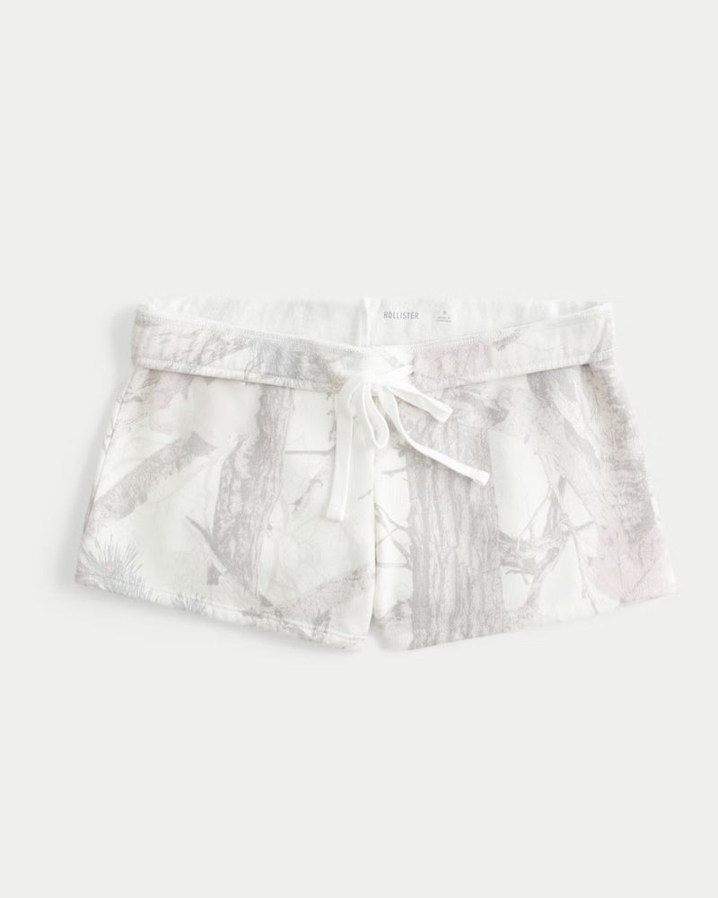 Oversized Zip-Up Hoodie-Shorts Set