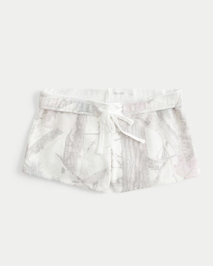 Oversized Zip-Up Hoodie-Shorts Set
