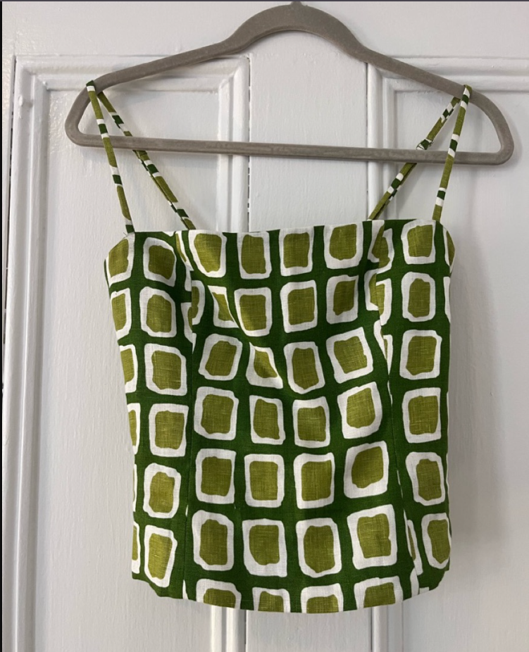 Geo Green Top