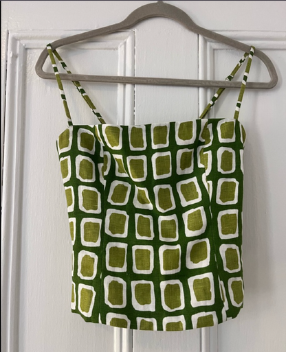 Geo Green Top
