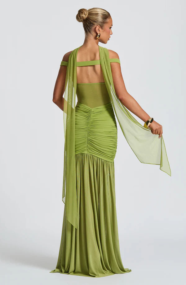 Off-Shoulder Hollowed Out Dress
