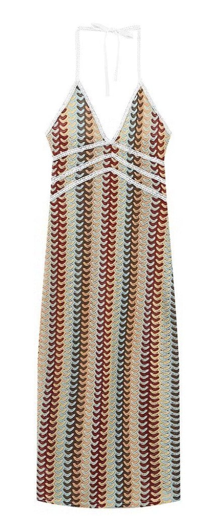 Backless Halter-neck Dress