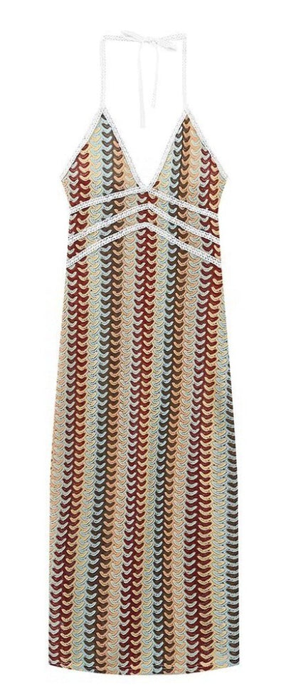 Backless Halter-neck Dress