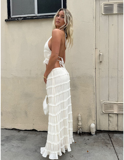 Seaside Serenity Maxi Skirt Set