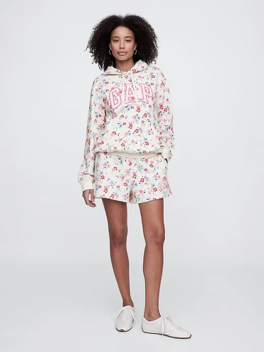 Pink Floral Hoodie