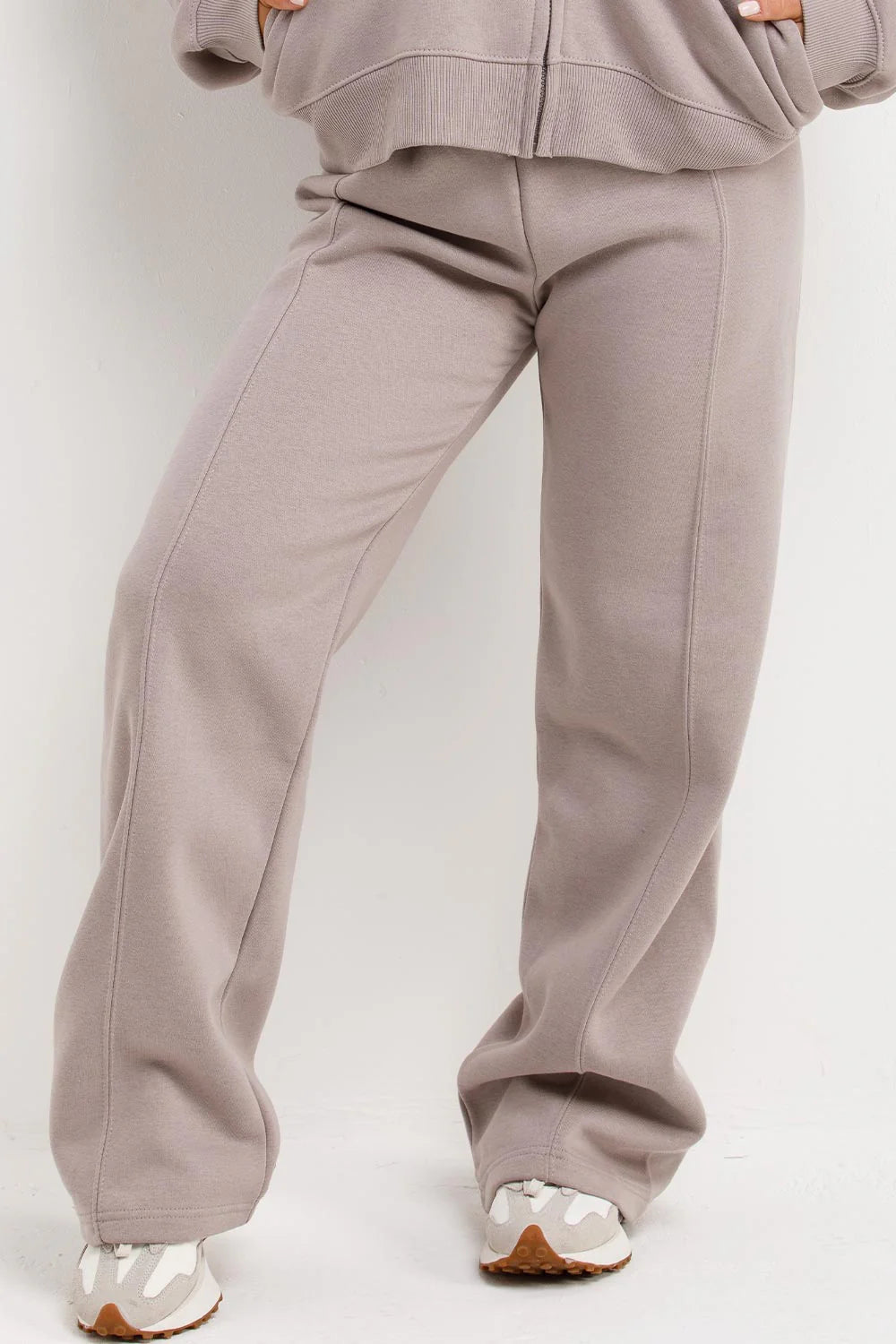 Hooded Sweatshirt And Wide Leg Joggers Tracksuit Set