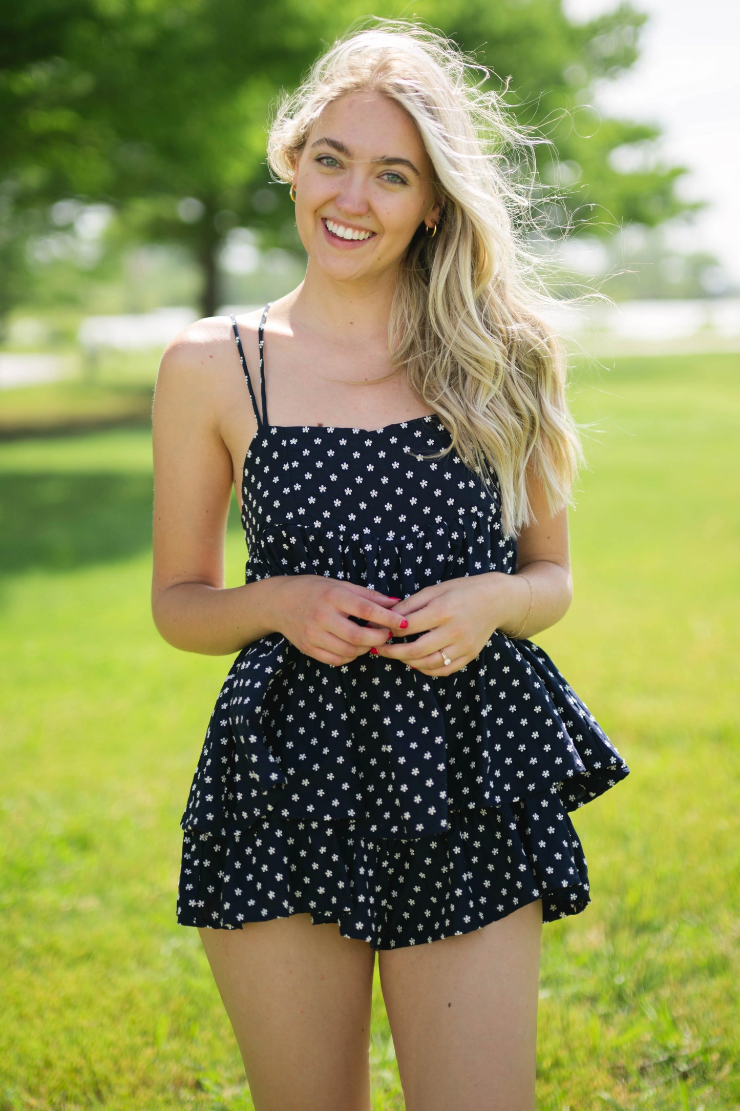 Mini Floral Print Romper